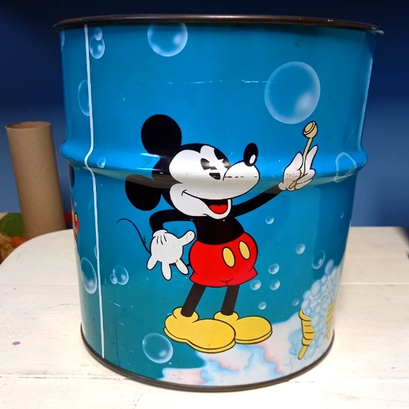 Disney Other - Rare Vintage Walt Disney Mickey Minnie Mouse Metal Bucket